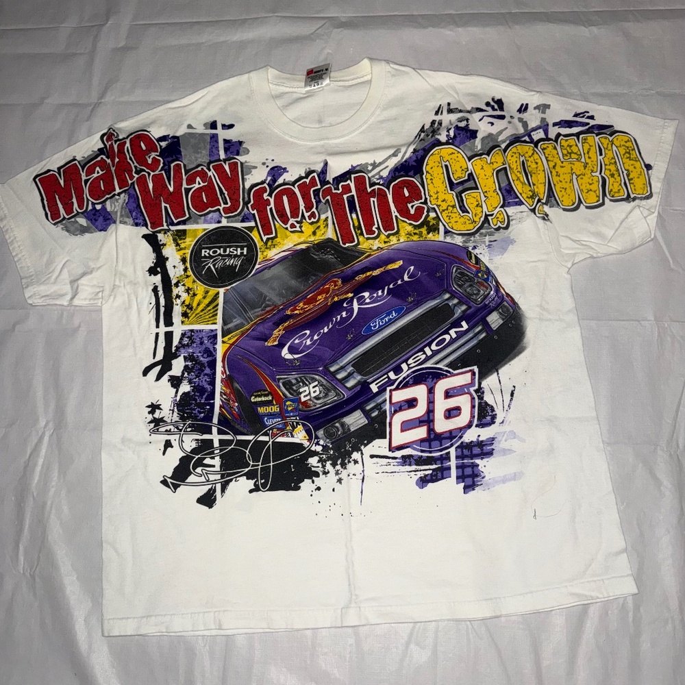 vintage Jamie McMurray Crown Royal NASCAR t-shirt 2XL